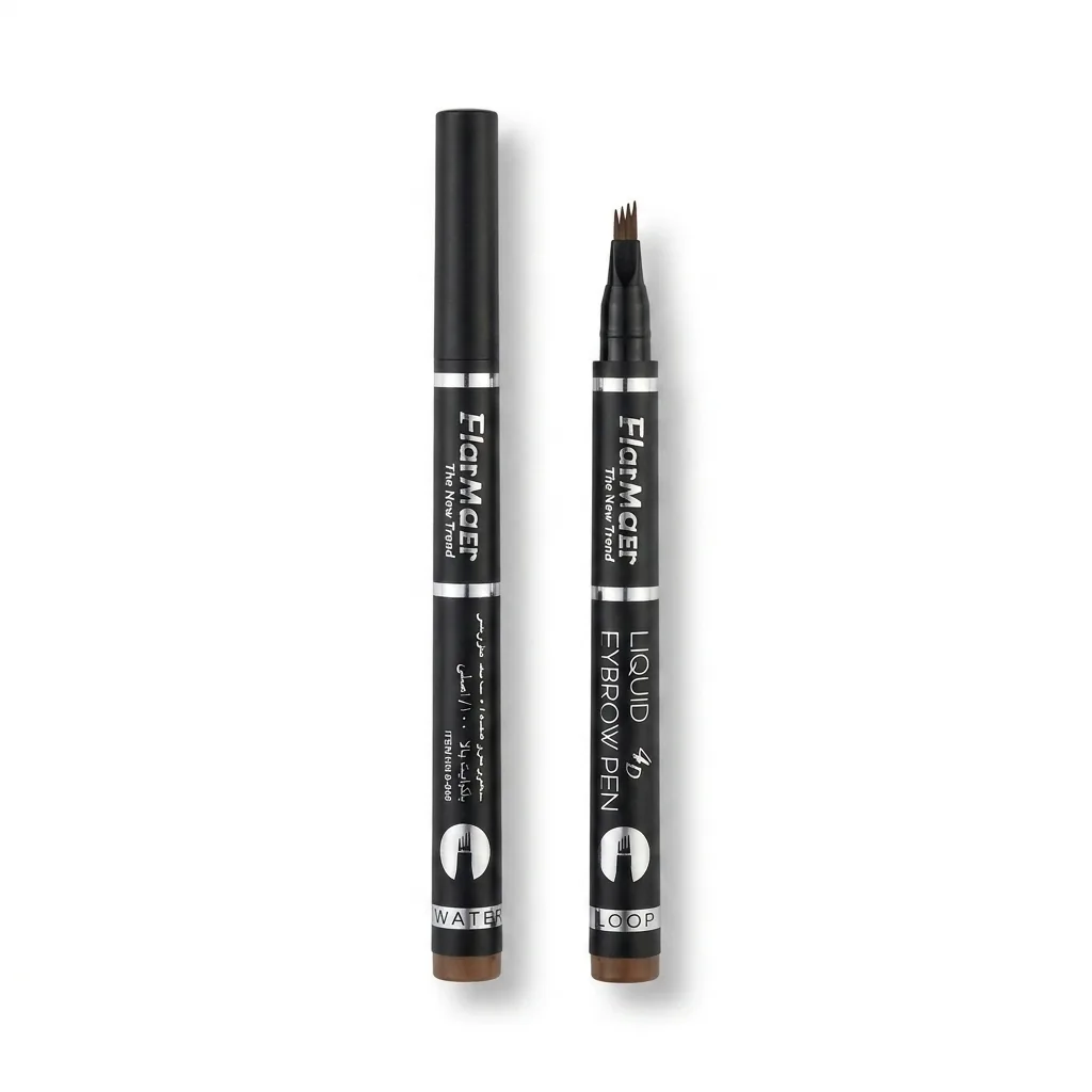 هاشور ابرو فلارمر ۴ خط مدل Liquid Eyebrow 4D Pen شمارهٔ ۲ — نمای روبهرو