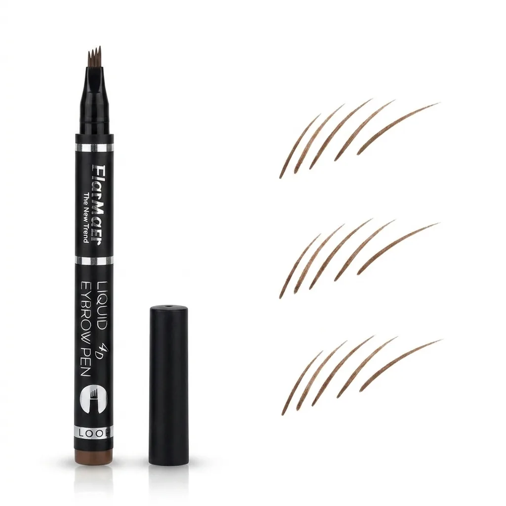 هاشور ابرو فلارمر ۴ خط مدل Liquid Eyebrow 4D Pen شمارهٔ ۲ — باز شده