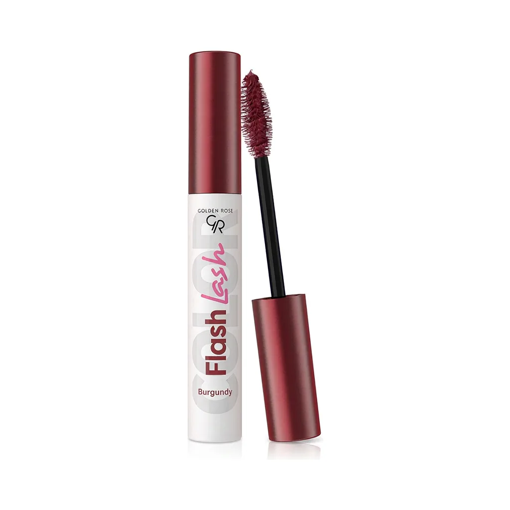 ریمل رنگی گلدن رز مدل Color Flash Lash حجم ۹ میلیلیتر، رنگ زرشکی — نمای روبهرو