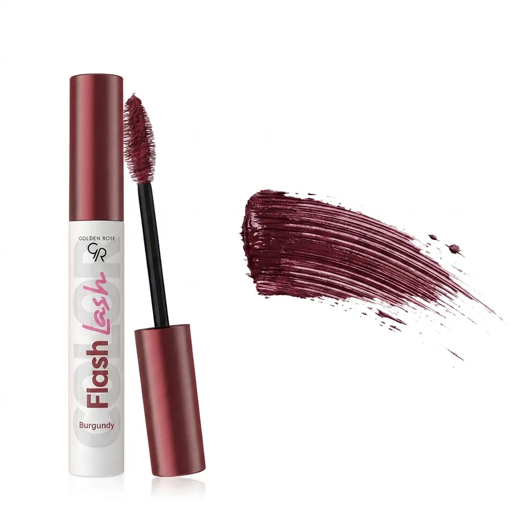 ریمل رنگی گلدن رز مدل Color Flash Lash حجم ۹ میلیلیتر، رنگ زرشکی — باز شده