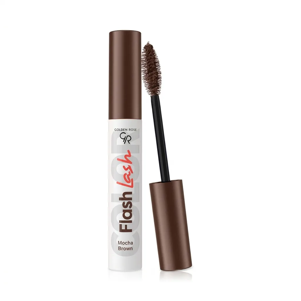 ریمل رنگی گلدن رز مدل Color Flash Lash حجم ۹ میلیلیتر، رنگ موکا — نمای روبهرو