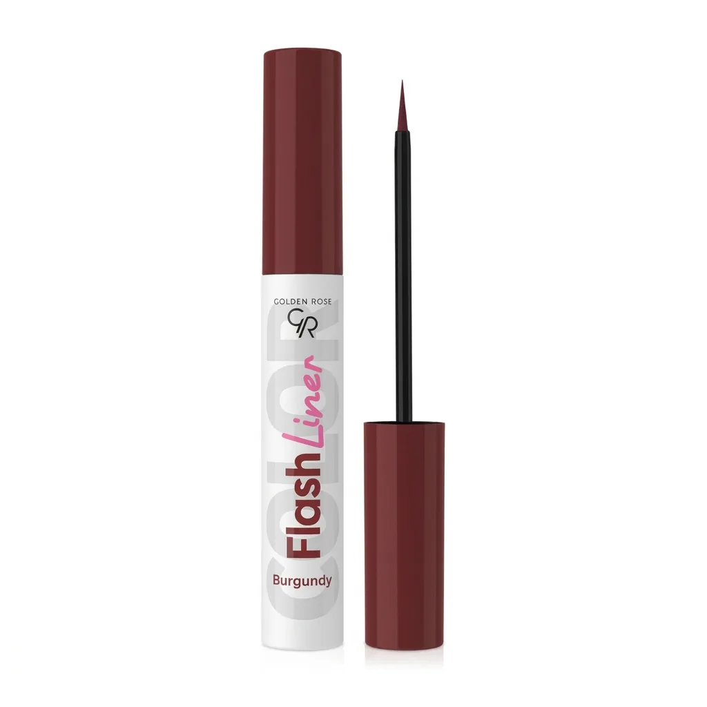خط چشم مویی رنگی گلدن رز مدل Color Flash Liner حجم ۳٫۵ میلیلیتر، رنگ زرشکی — نمای روبهرو
