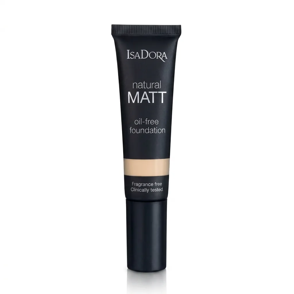 کرم پودر ایزادورا مدل Natural Matt حجم ۳۵ میلیلیتر — نمای روبهرو