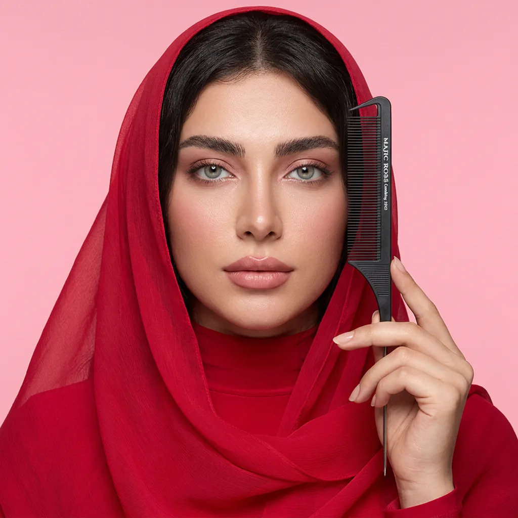 شانه دم باریک مجیک راس مدل Combing — روی مدل