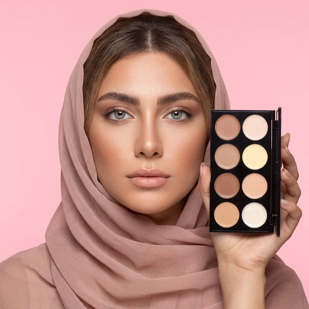 پالت کانتور کرمی رولوشن مدل Ultra Cream Contour — روی مدل