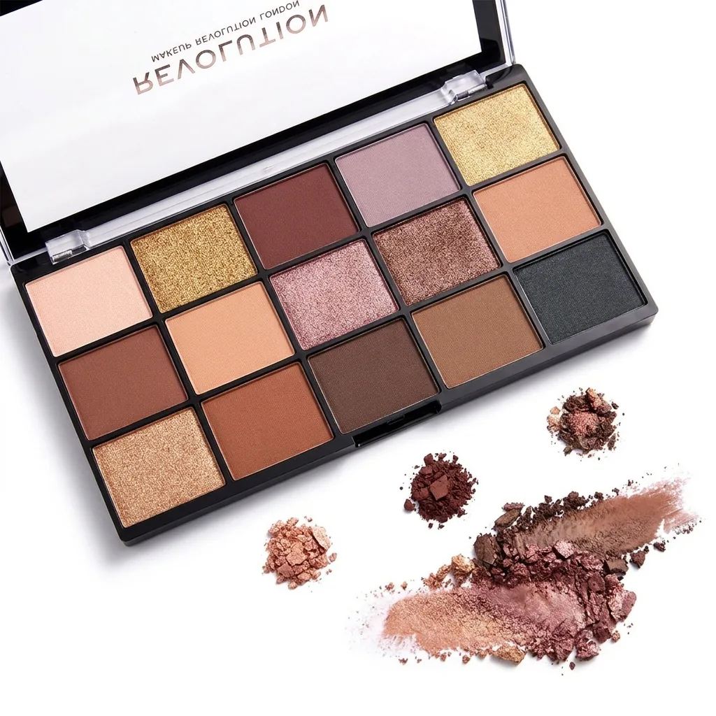 پالت سایه رولوشن مدل Velvet Rose — باز شده