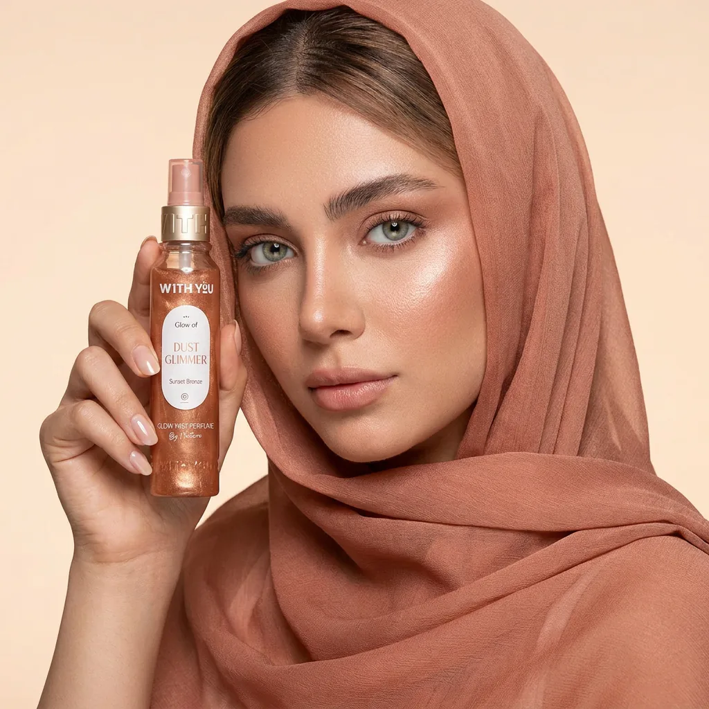 بادی اسپلش درخشانکننده ویت یو مدل Dust Glimmer حجم ۱۵۰ میلیلیتر — روی مدل