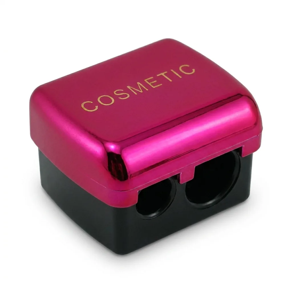 تراش دوقلوی آرایشی مخزندار Cosmetic مدل دو سایز — باز شده