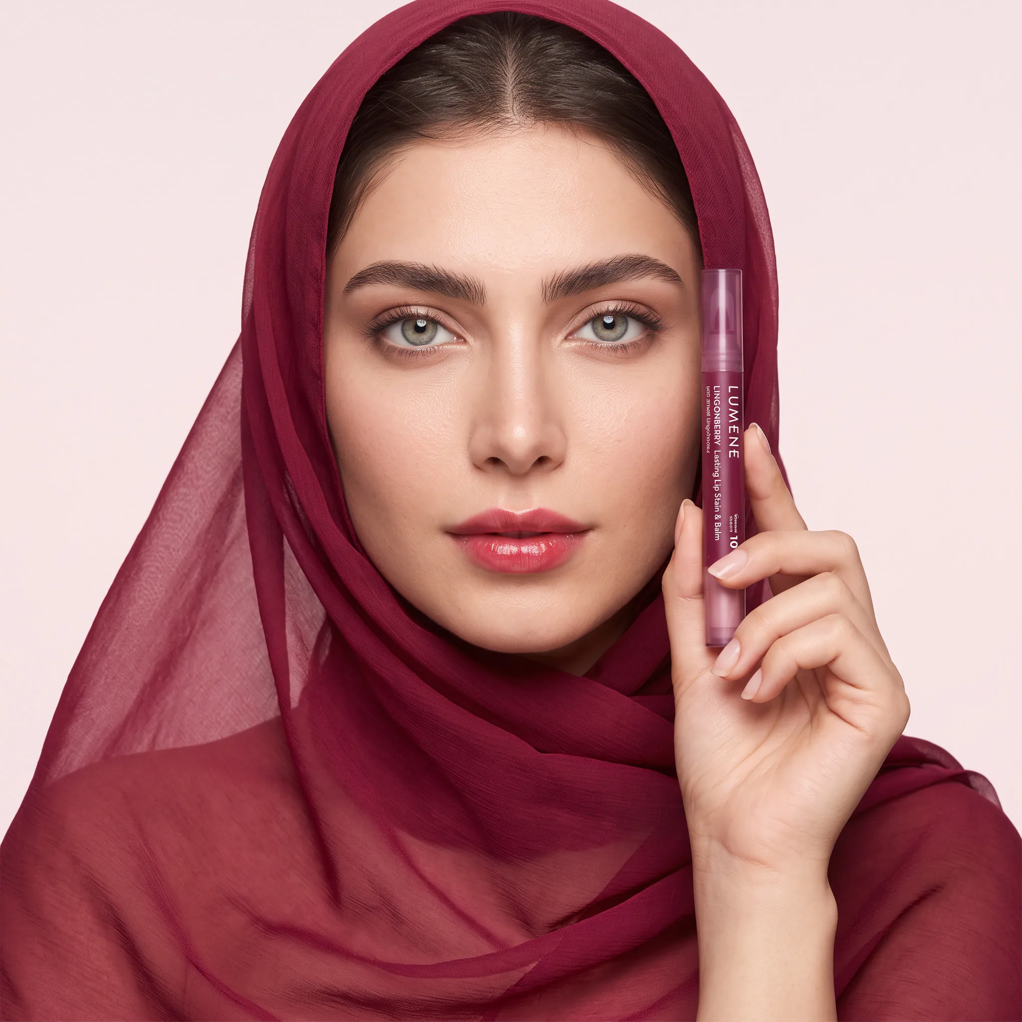 تینت لب لومن مدل Lingonberry — ۸ کد رنگ در دست مدل