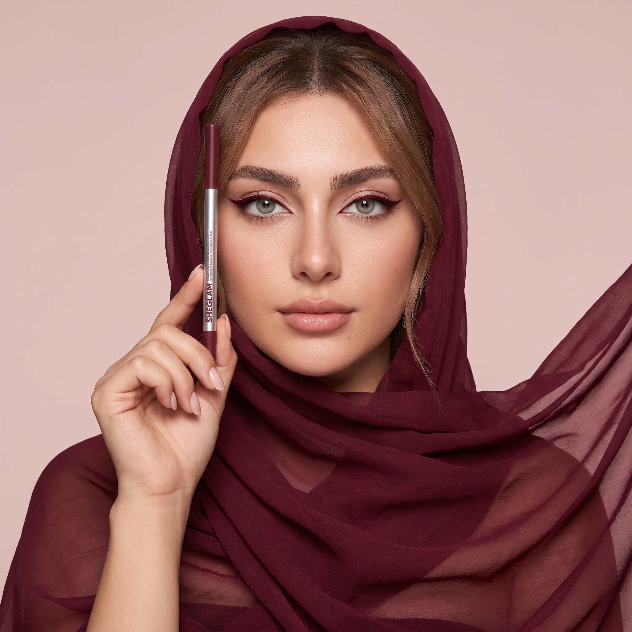 خط چشم ژلی شیگلم در دست مدل