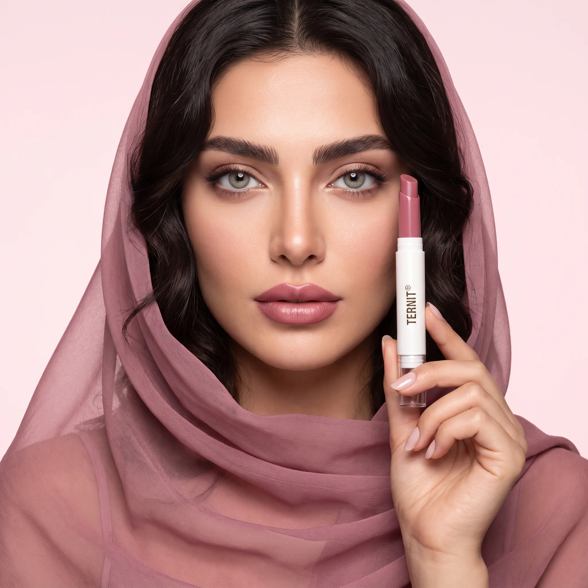 رژلب پیچی ترنیت در دست مدل