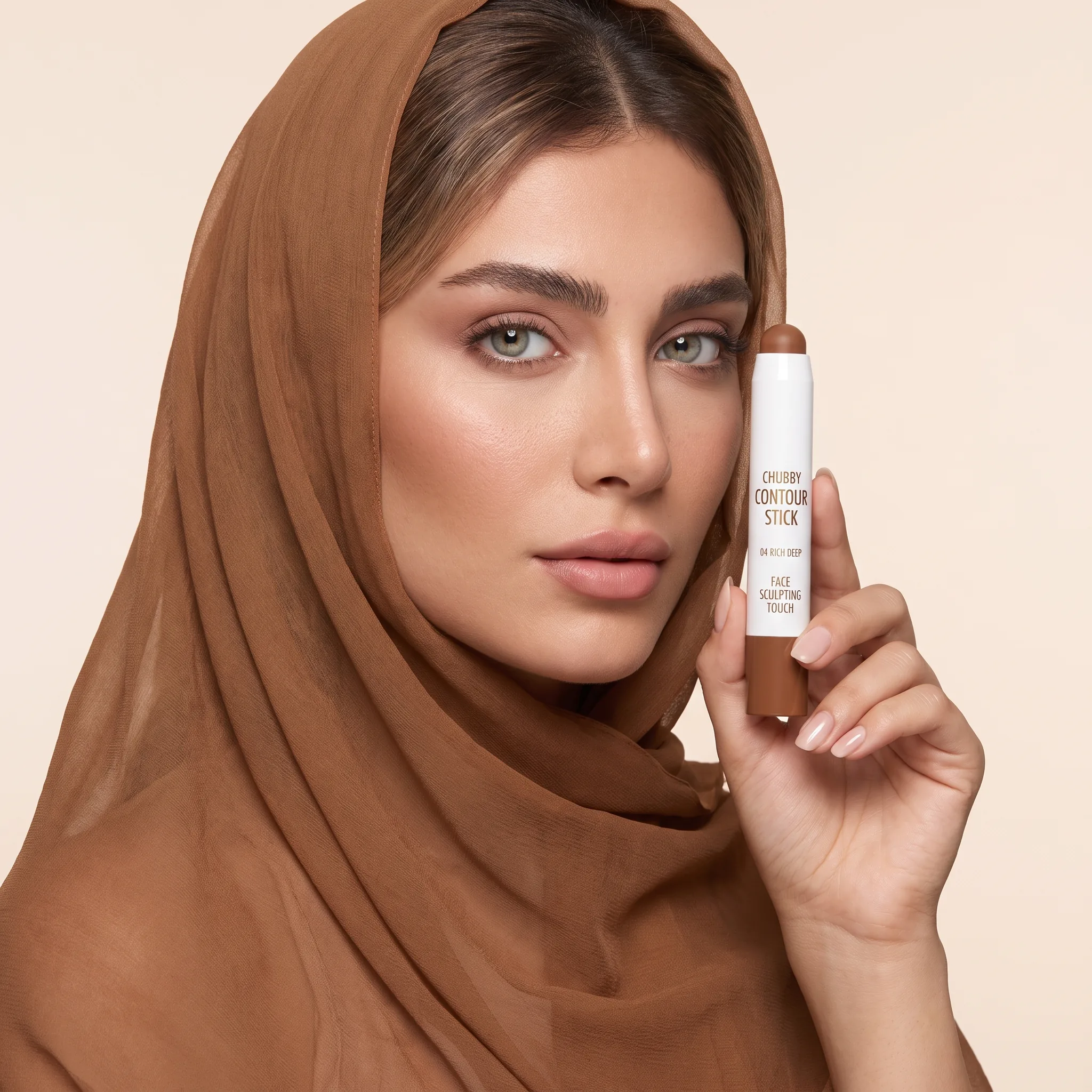 کانتور استیکی چابی گلدن رز مدل Chubby Contour Stick — کدهای ۴ و ۵ در دست مدل